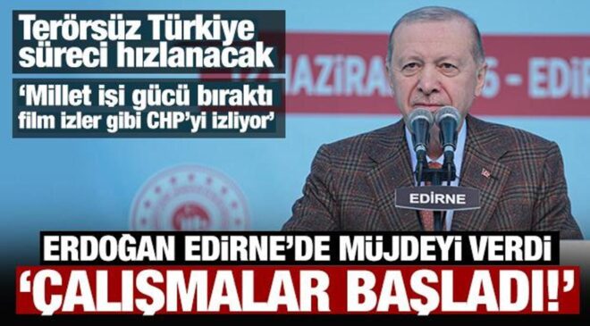 Selimiye Camii yeniden ibadete açıldı: Erdoğan Edirne’de bir müjde daha verdi