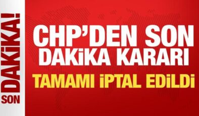 Son Dakika: CHP’den ihraçların tamamı iptal edildi