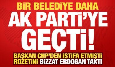 Son dakika: CHP’den istifa eden belediye başkanı, AK Parti’ye katıldı!
