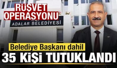 Son dakika: Rüşvet operasyonu! Belediye Başkanı Akpolat dahil 35 şüpheli tutuklandı