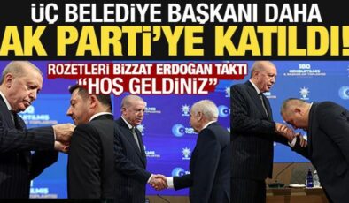Son dakika: Üç belediye başkanı daha AK Parti’ye katıldı!
