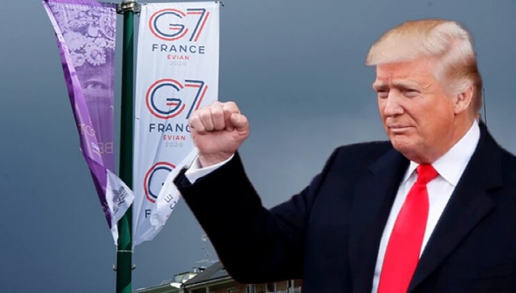 Trump G7 zirvesine 1 saat geç kaldı: Salona girince “Patron benim” dedi