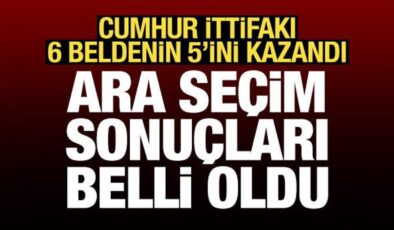 Üç ilde ara seçim heyecanı! Sonuçlar belli oldu