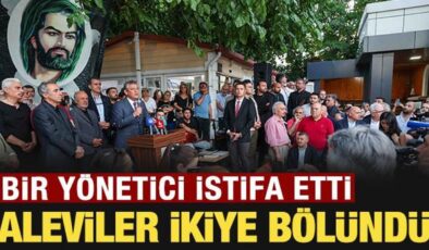 Aleviler ikiye bölündü: Bir yönetici istifa etti
