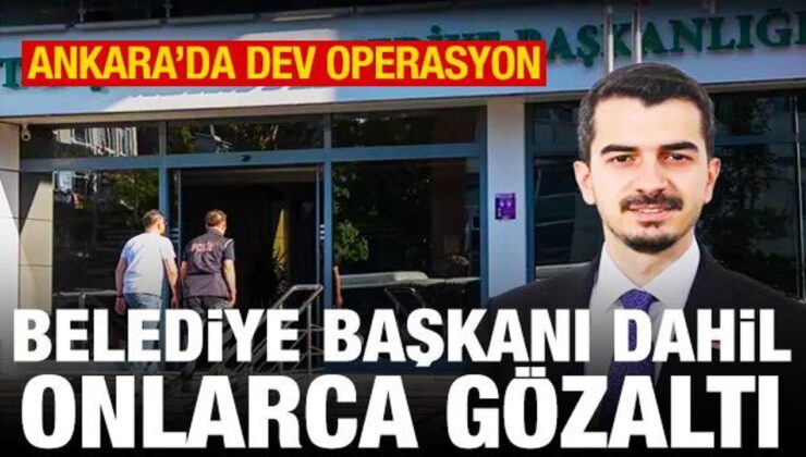 Çankaya Belediyesi’ne operasyon: Belediye Başkanı dahil çok sayıda gözaltı