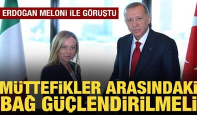 Cumhurbaşkanı Erdoğan, Meloni ile görüştü