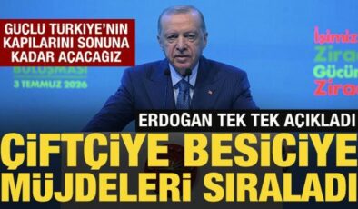 Cumhurbaşkanı Erdoğan’dan çiftçilere müjde üstüne müjde