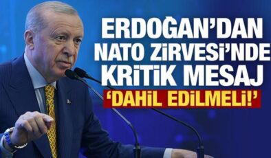 Erdoğan’dan NATO Zirvesi’nde kritik mesaj: AB üyesi olmayanlar dahil edilmeli!