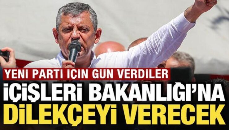 İçişleri Bakanlığı’na dilekçeyi sunacak: Yeni parti için gün verdiler