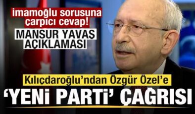 Kılıçdaroğlu’ndan Ekrem İmamoğlu ve Mansur Yavaş açıklaması! Özgür Özel’e parti çağrısı!