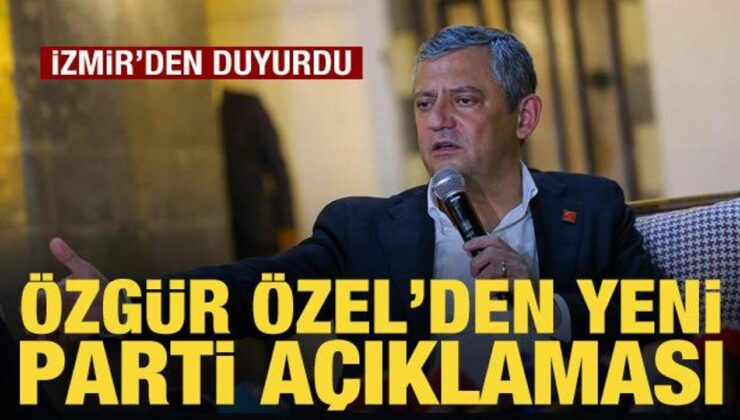 Özgür Özel’den yeni parti açıklaması