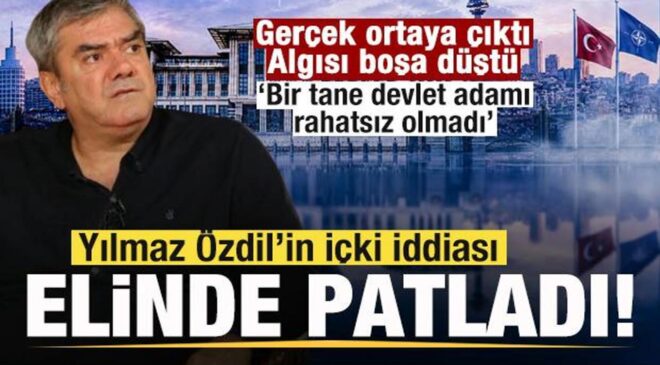 Yılmaz Özdil’in NATO yemeğinde ‘içki’ iddiası elinde patladı! Gerçek ortaya çıktı!
