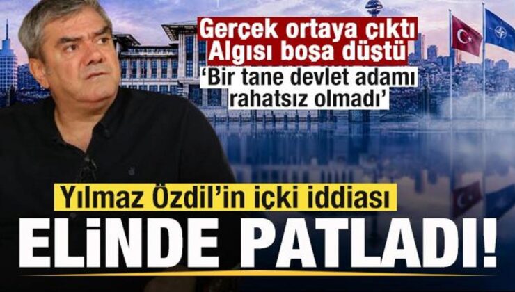 Yılmaz Özdil’in NATO yemeğinde ‘içki’ iddiası elinde patladı! Gerçek ortaya çıktı!